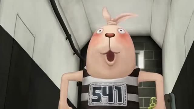 爆笑越狱兔合集:遇上身体能自由活动的暴走兔,这下狱警可惨了