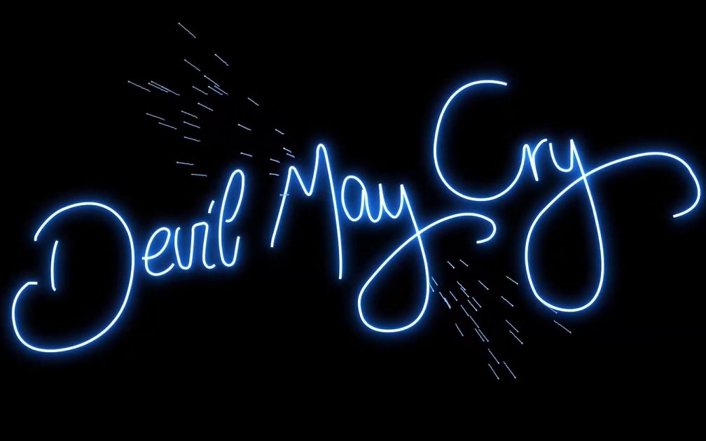 【ae】超简单的鬼泣5霓虹灯动态logo制作