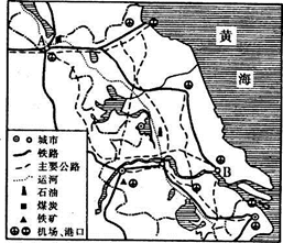 江苏是我国经济发展较快的省区之一,读图回答