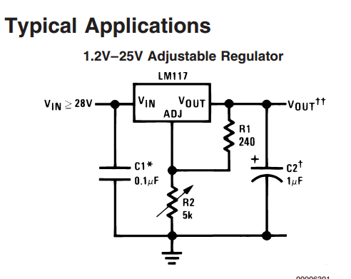 麻烦介绍一下 lm317电源电路 的工作原理,还每个原件的作用.