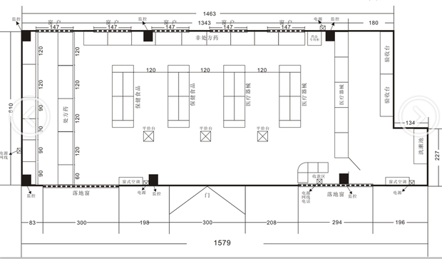 coreldraw画一个10米乘8米的房屋平面图,要标