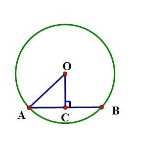 已知,圆o的弦ab长为4cm,弦ab的弦心距为2cm,则圆o的半径为