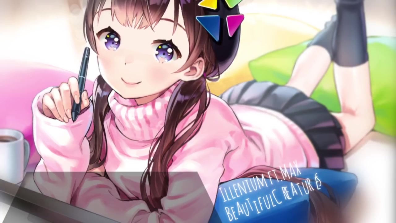 [图]【牛牛】Nightcore - Beautiful Creatures [Animated wallpaper, Lyrics]