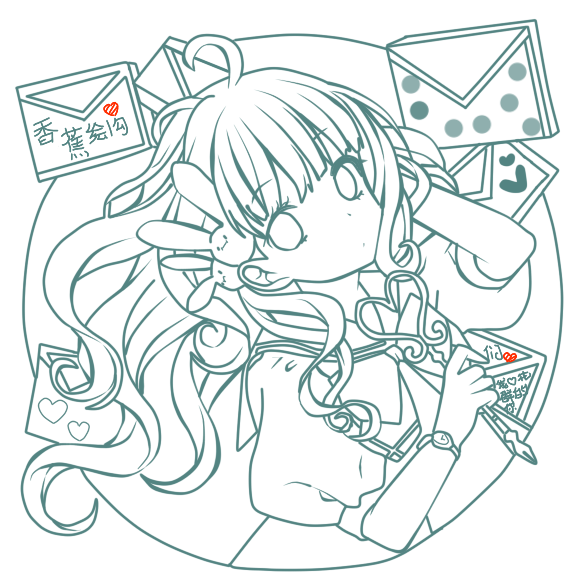 求sai格式的线稿,练习上色用