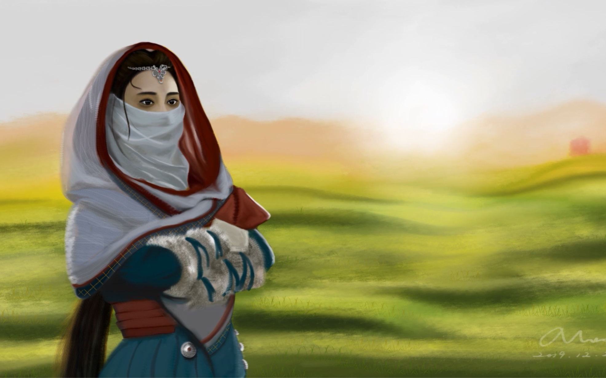 【板绘】东宫    草原上的小枫  绘画过程(局部)| 小白瞎画系列