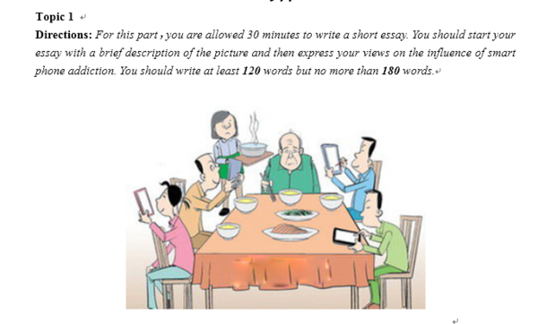 对智能手机上瘾英语作文