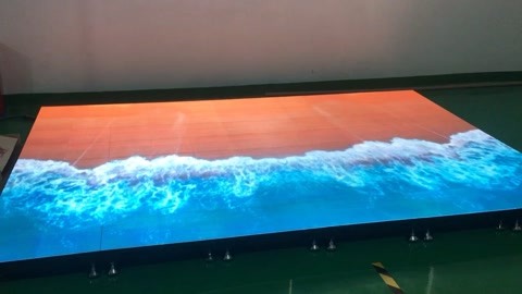 led地砖屏海浪沙滩效果,网红店爆款项目