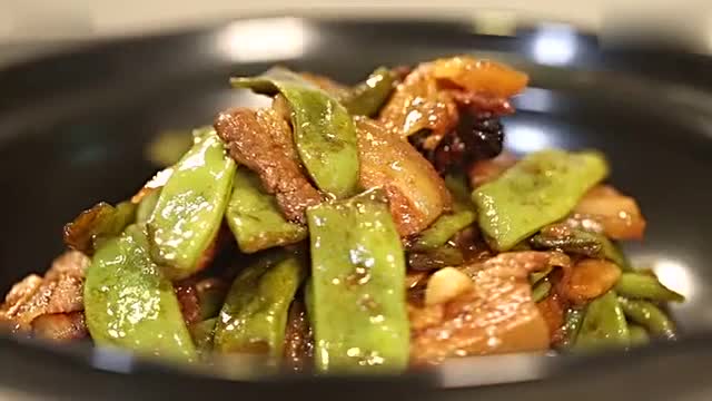 扁豆 焖肉-做法教学