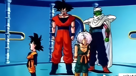 孙悟天特兰克斯一起练习融合