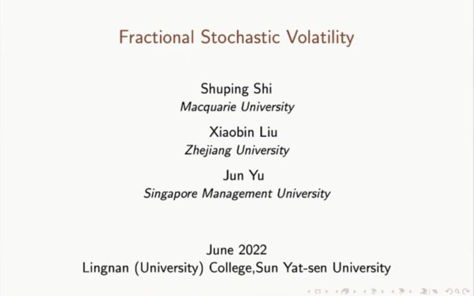 [图]【自用】Fractional Stochastic Volatility Model刘晓彬