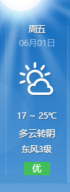 恩施市6月1日天气预报