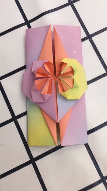 手工创意折纸爱心卡片