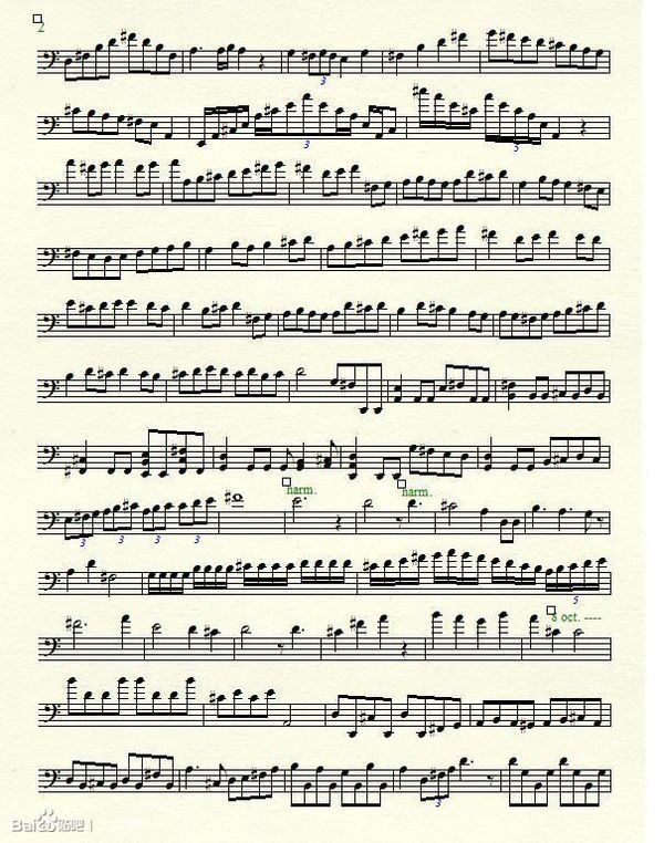 大提琴新年曲谱图片
