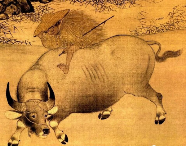 书戴嵩画牛的插图图片