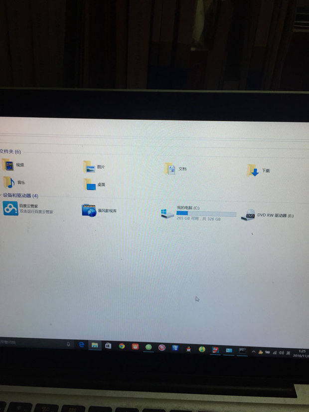 苹果笔记本做了双系统,win10这边只有一个c盘