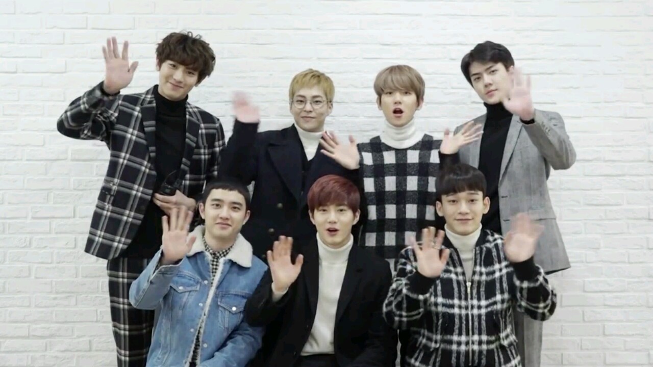 来自 exo2017的新年问候 新年大家也要福气多多