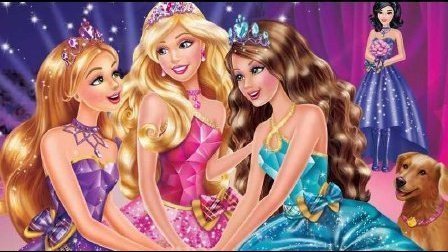 芭比变身 孔雀公主去参加舞会