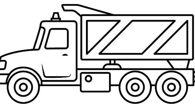 垃圾车简笔画画法图片