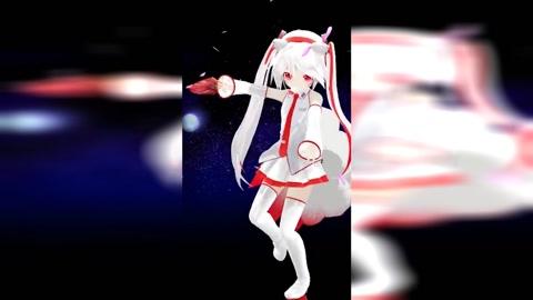 初音未来〗~九尾 初音~熊猫动态 壁纸