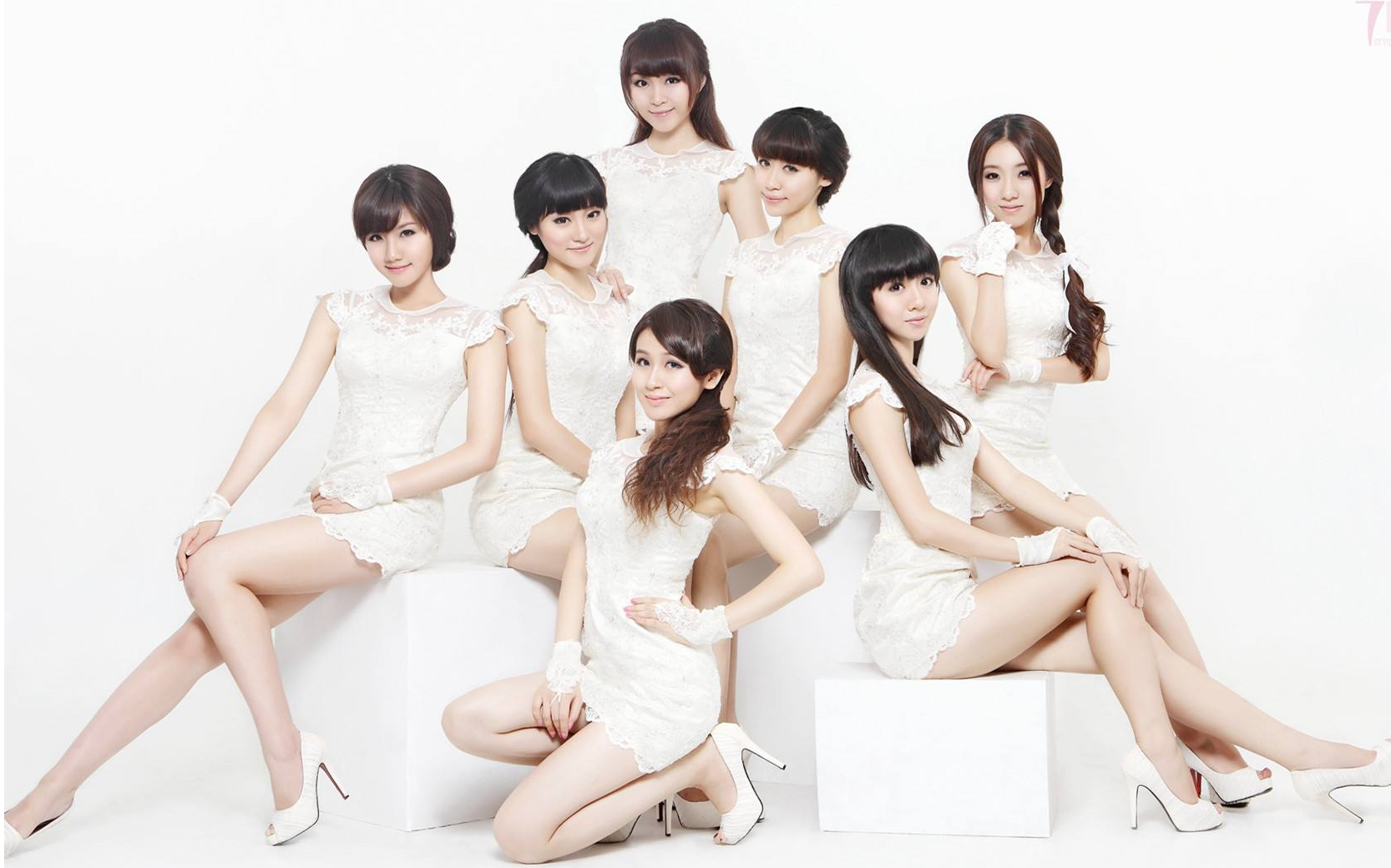 [七朵组合]中国第一支中国风女团七朵组合mv 练习室超全合集