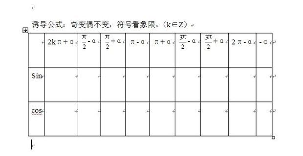诱导公式:奇变偶不变,符号看象限。