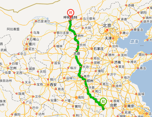 沿匝道行驶15公里,直行进入二广高速 11沿二广高速行驶282