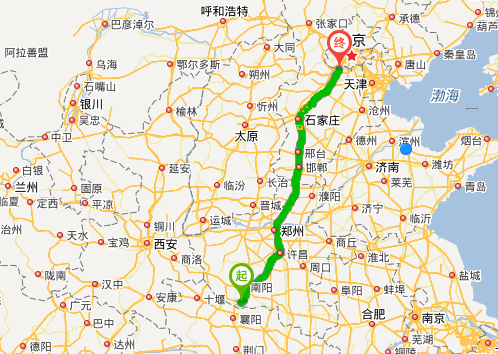 终点:涿州市政府