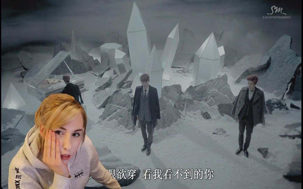 [图]EXO十二月的奇迹MV(中文版)外国小姐姐反应