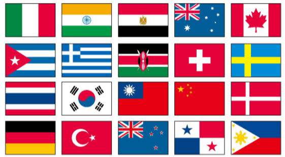 所有的国家的国旗图片