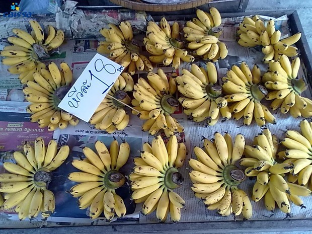 我想请问这上面的泰语字是什么意思?是香蕉的