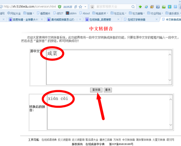 请问咸菜拼音怎么打,救答案
