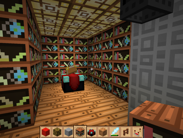 我的世界附魔台边上的书架,这样摆行吗?