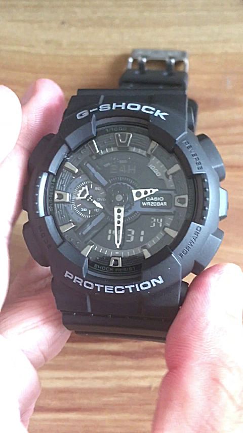 casio卡西欧 g- shock wr20bar手表, 时间调节,日期 调节,小 时调节