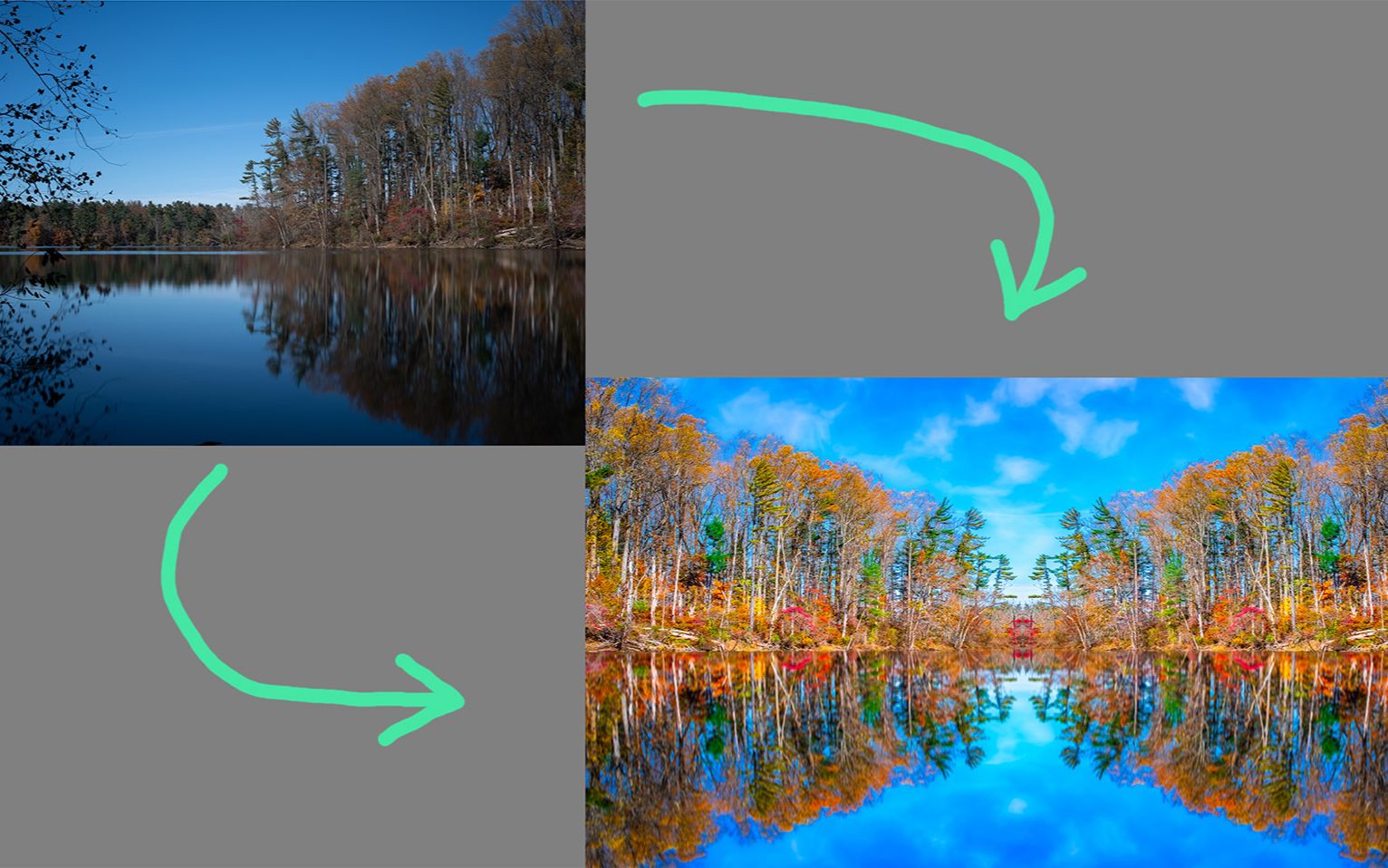 【photoshop】制作镜像,倒影,以及用eye candy添加云