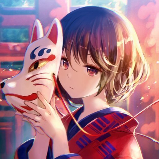 这个戴着狐狸面具的短发女孩是谁,出自哪部动漫啊?