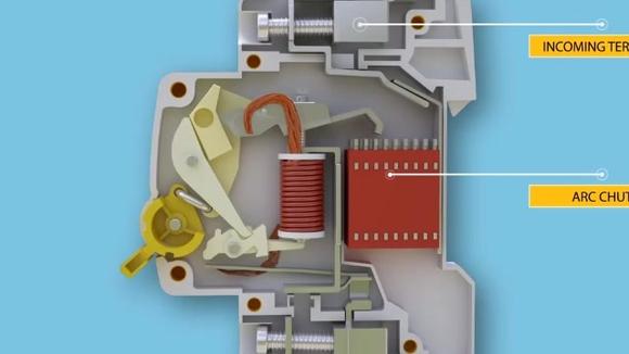 视频:动画演示 空气开关的内部机械 工作原理