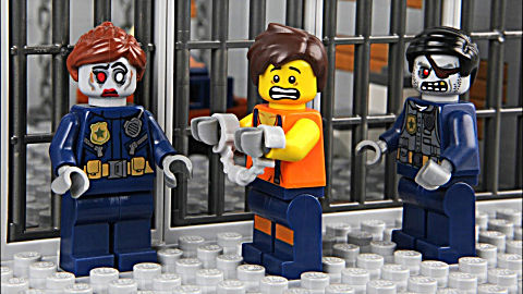 乐高lego:发现传送魔法书!如何从 僵尸警察局逃走呢?