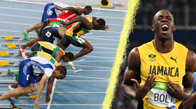 飞人博尔特唯一一次抢跑被罚出场!观众:他是想再次打破世界纪录