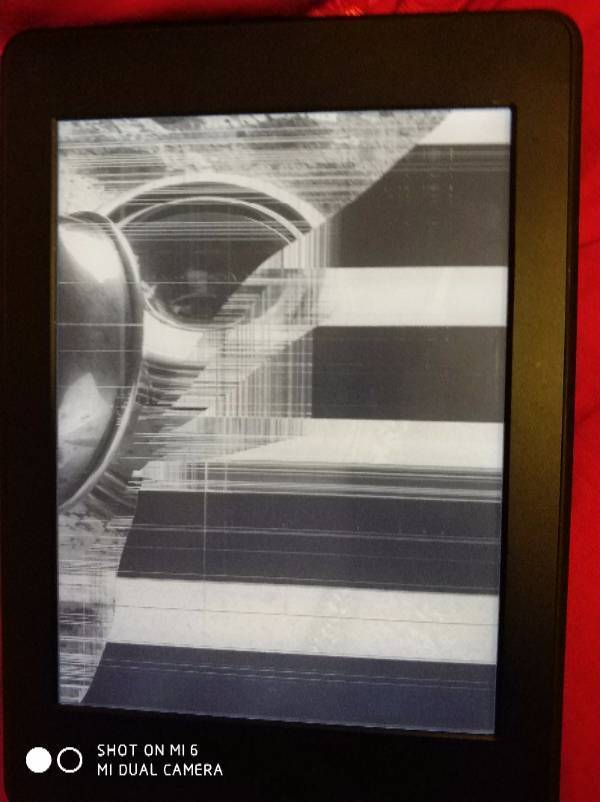 kindle突然变成这样了,开不了机,充电也没用,大