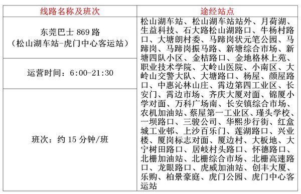 松山湖869公交车最晚几点发车