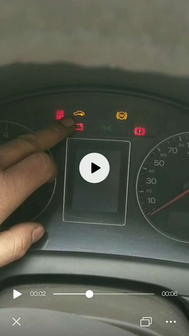 03奥迪a4仪表盘显示防盗模式灯常亮怎么解锁?