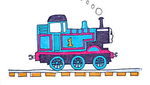 神笔简笔画 托马斯小火车, 成人儿童绘画早教视频教程大全