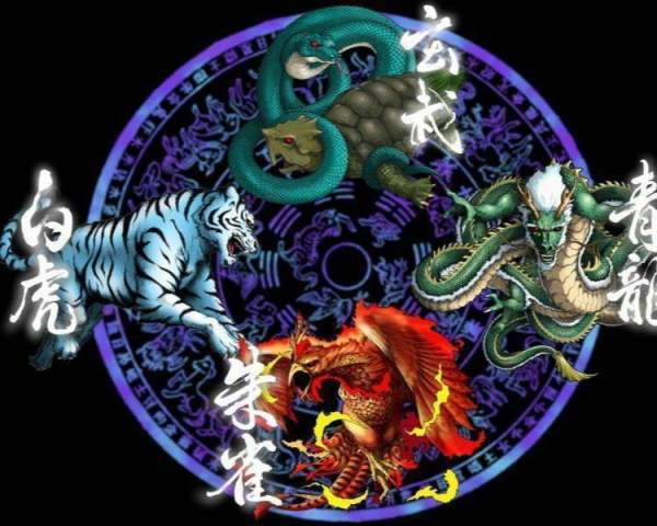 左青龙,右白虎,前朱雀,后玄武.分别指什么?