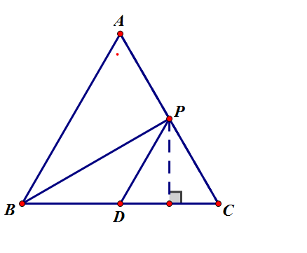 正三角形ABC的边长为a,D为BC中点,P是
