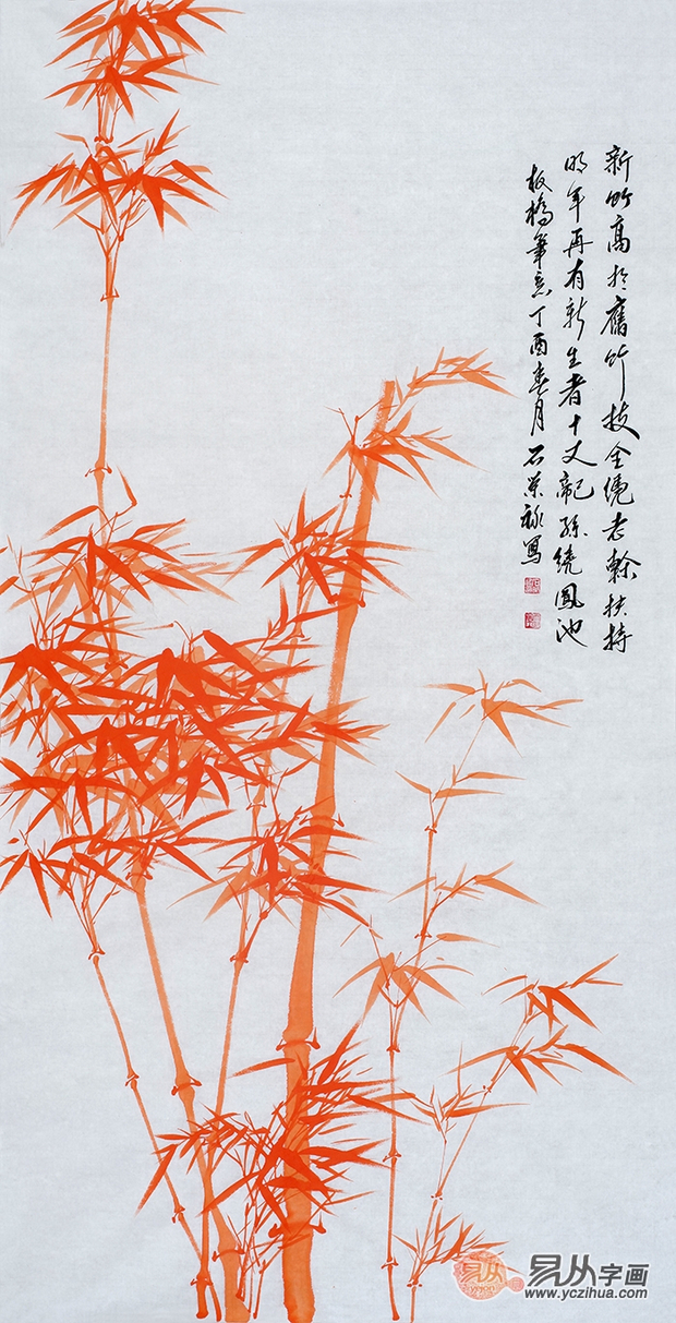 竹子画能挂玄关走廊处吗?国画竹子的风水讲究