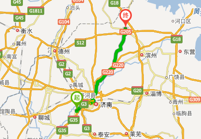 从济南市长清区到滨州市无棣汽车站有多远