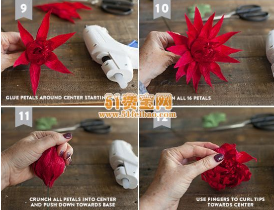 怎样用皱纹纸做菊花