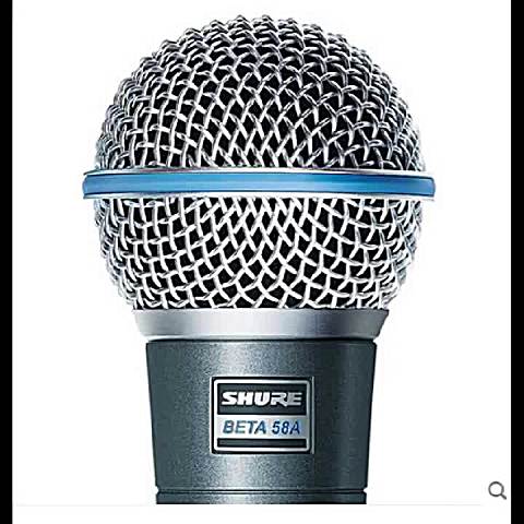shure舒尔 beta58a 有线话筒 无开关 ktv专业k歌家用演出麦克风