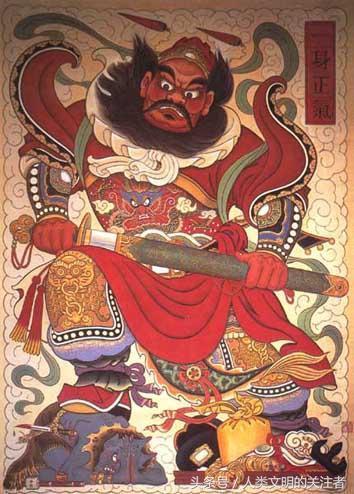 民间怎样传说门神钟馗?