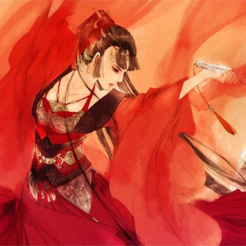 求古风情侣头像一半一半的,最好是真人的,不是